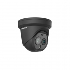 980445 - Hikvision DS-2TD1228-2/QA 256x192/4MP Zwart HeatPro Turret met Thermische openingshoek van 90°